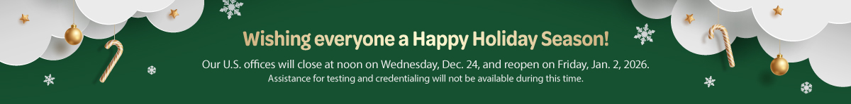  Holiday Closure December 24, 2025  - January 1, 2026